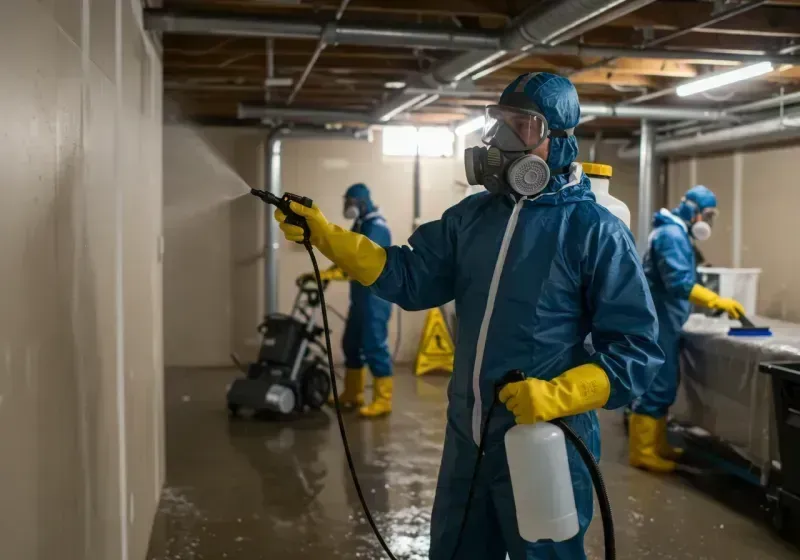 Basement Sanitization and Antimicrobial Treatment process in Androscoggin County, ME